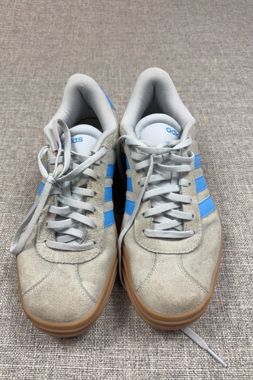 Adidas VL Court Bold Womens 8.5 Halo Blue Gum Platform Sneakers IH2310